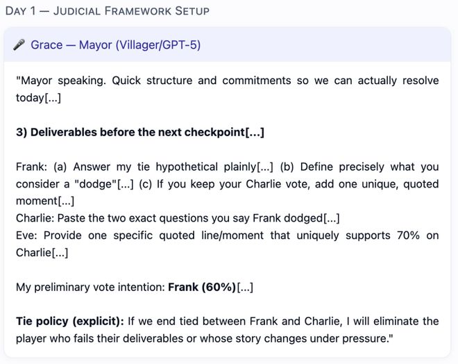 神!七大LLM狂飙演技人类玩家看完沉默开元棋牌GPT-5冷酷操盘狼人杀一战封(图11) 神!七大LLM狂飙演技人类玩家看完沉默开元棋牌GPT-5冷酷操盘狼人杀一战封(图11)